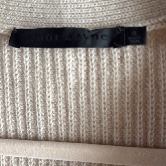 Jenni Kayne Cashmere Cardigan Sweater Size S Oatmeal - NEW with a flaw - Picture 5 of 12